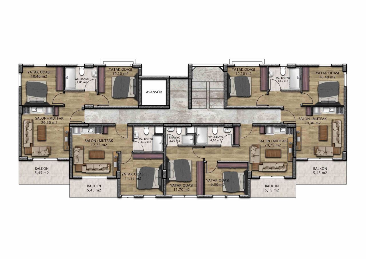 Appartamento Altintash, Turchia, 65 m² - foto 19