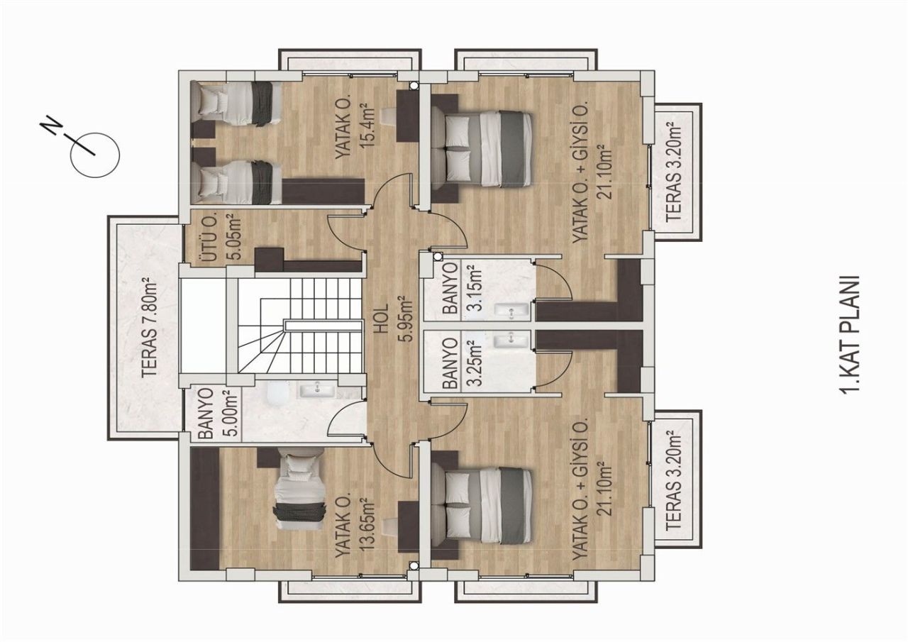 Villa a Lara, Turchia, 280 m² - foto 19