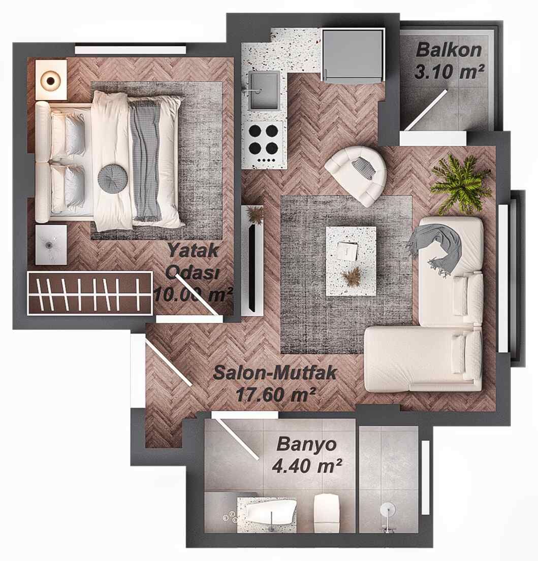 Appartement à Antalya, Turquie, 60 m² - image 19