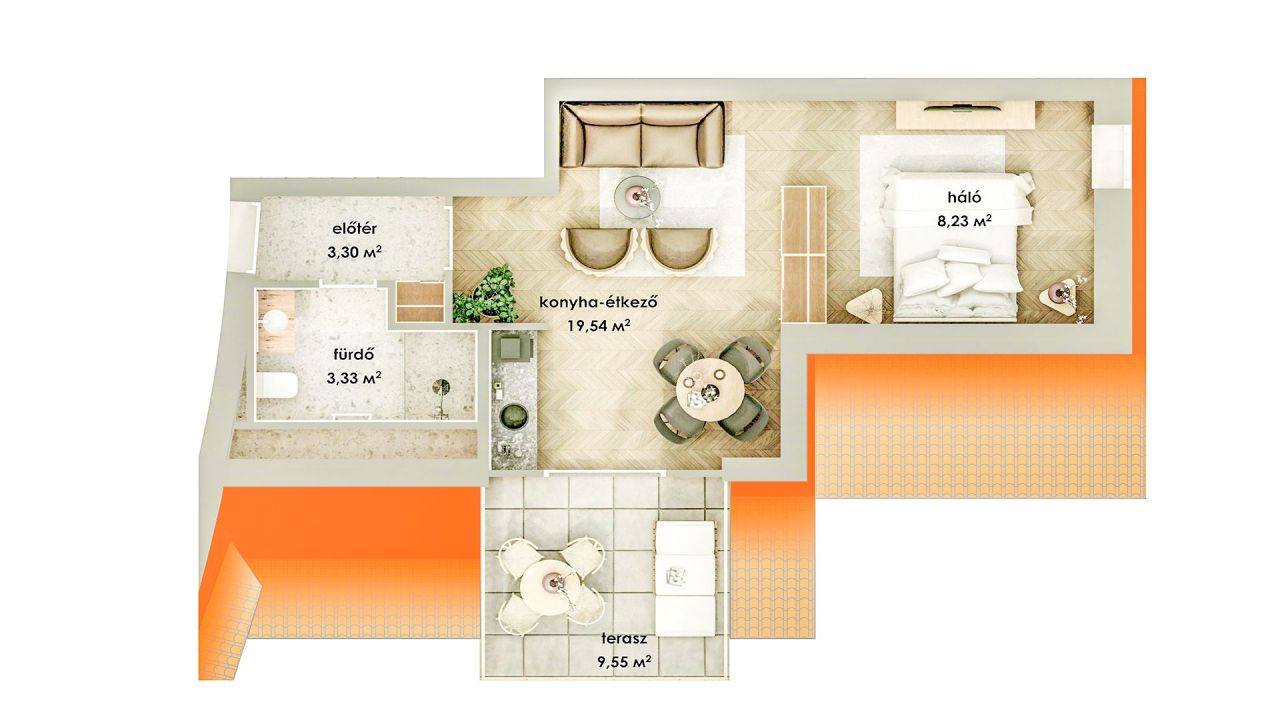 Apartamento en Zalacsány, Hungría, 43 m² - imagen 8