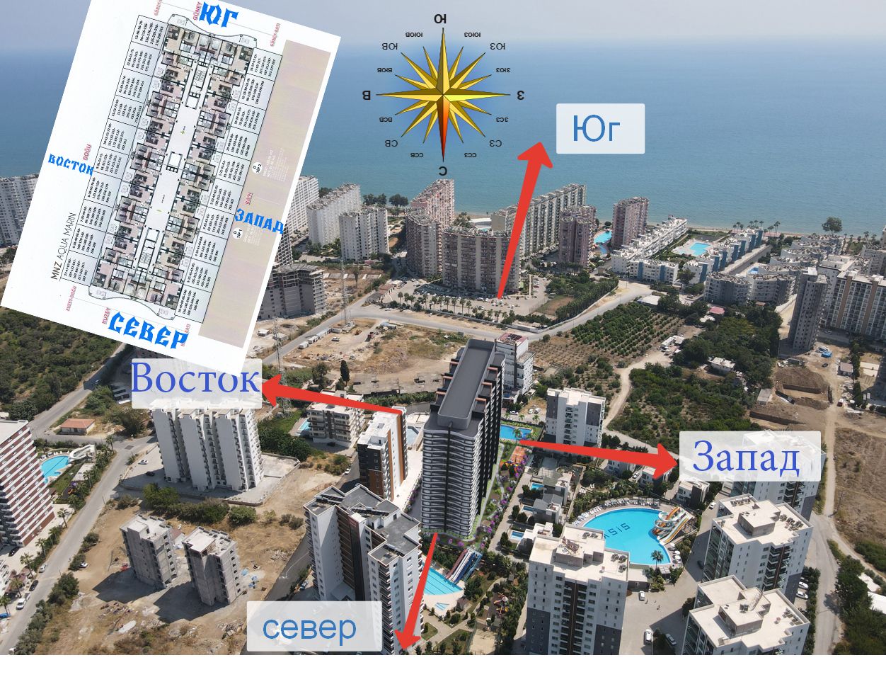 Appartamento a Mersin, Turchia, 65 m² - foto 2