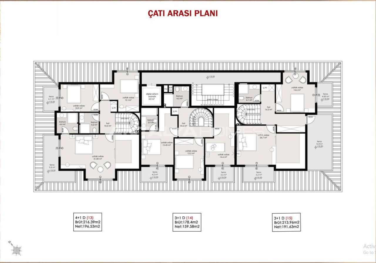 Appartamenti a Alanya, Turchia, 89 m² - foto 18