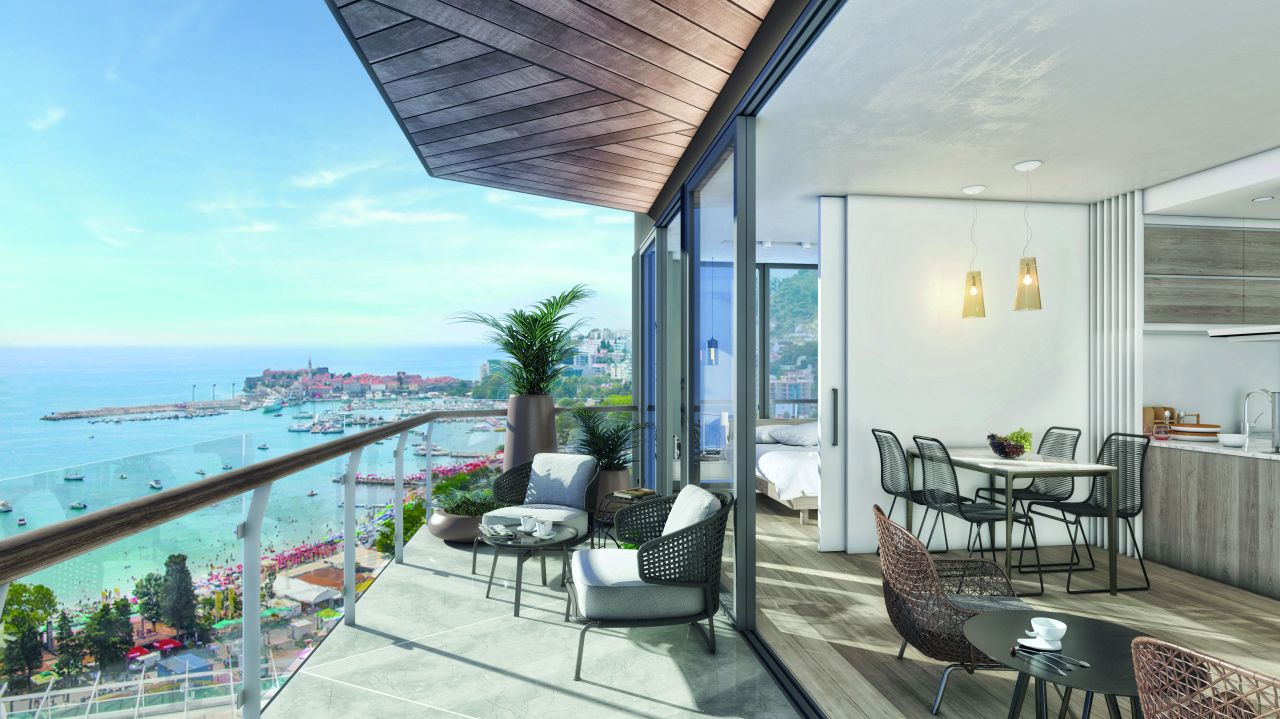Wohnung in Budva, Montenegro, 119.25 m² - Foto 1