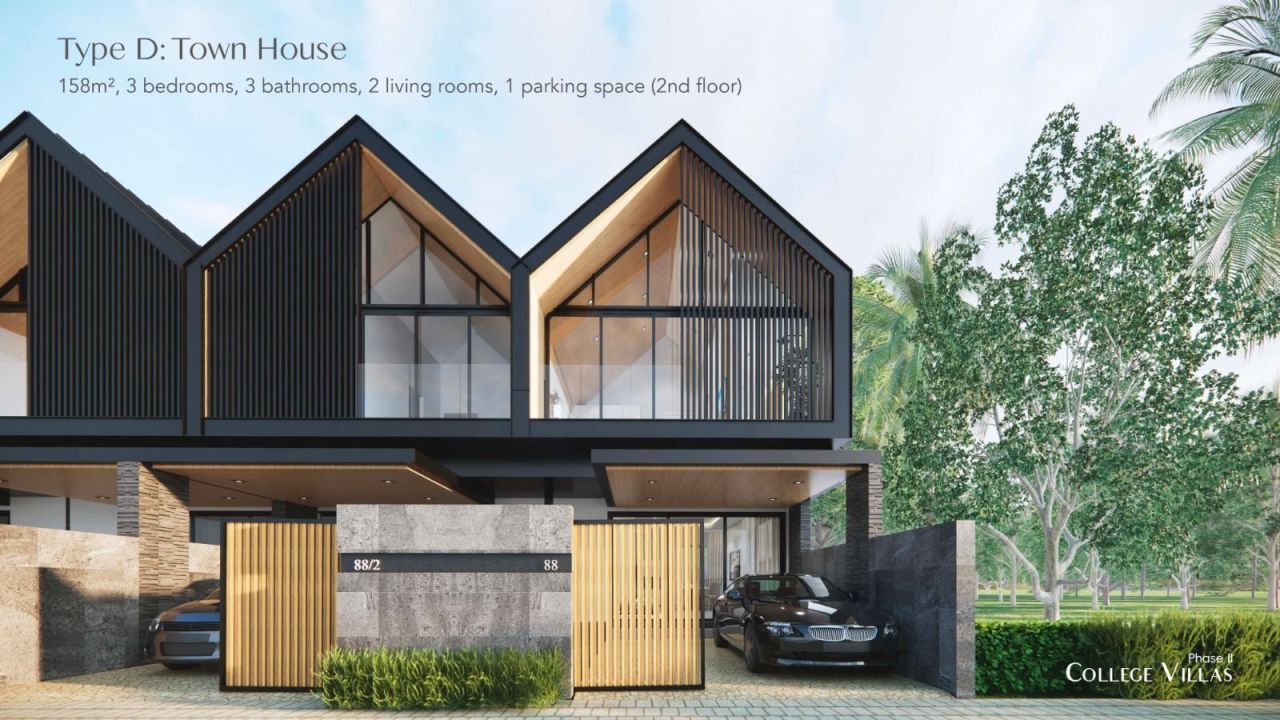 Casa adosada en Thalang, Tailandia, 158 m² - imagen 1