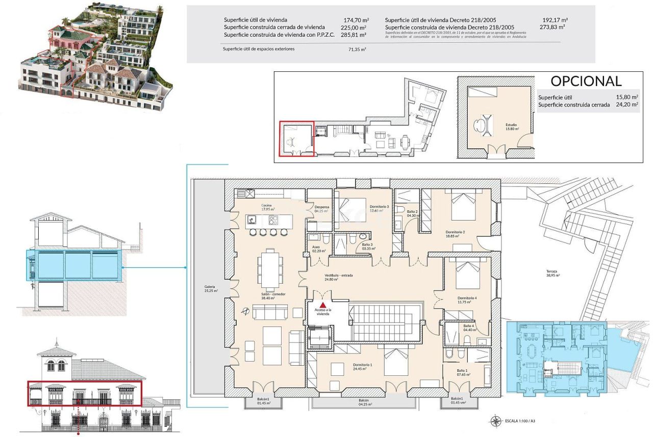 Penthouse à Malaga, Espagne, 107 m² - image 6