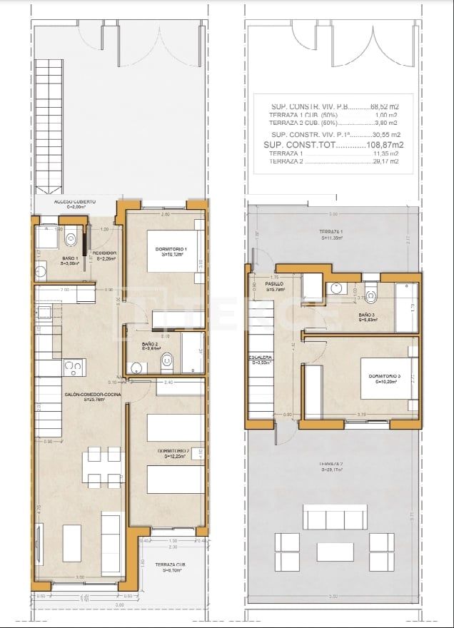 Bungalow a Pilar de la Horadada, Spagna, 71 m² - foto 10