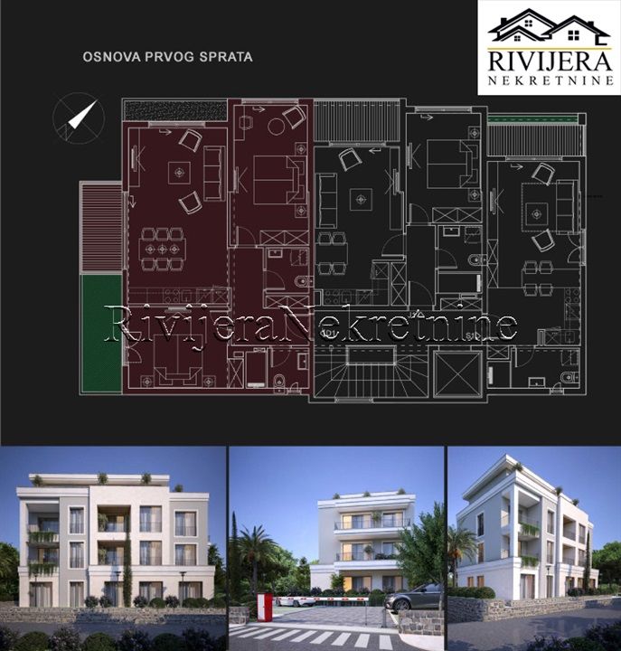 Wohnung in Tivat, Montenegro, 78 m² - Foto 3