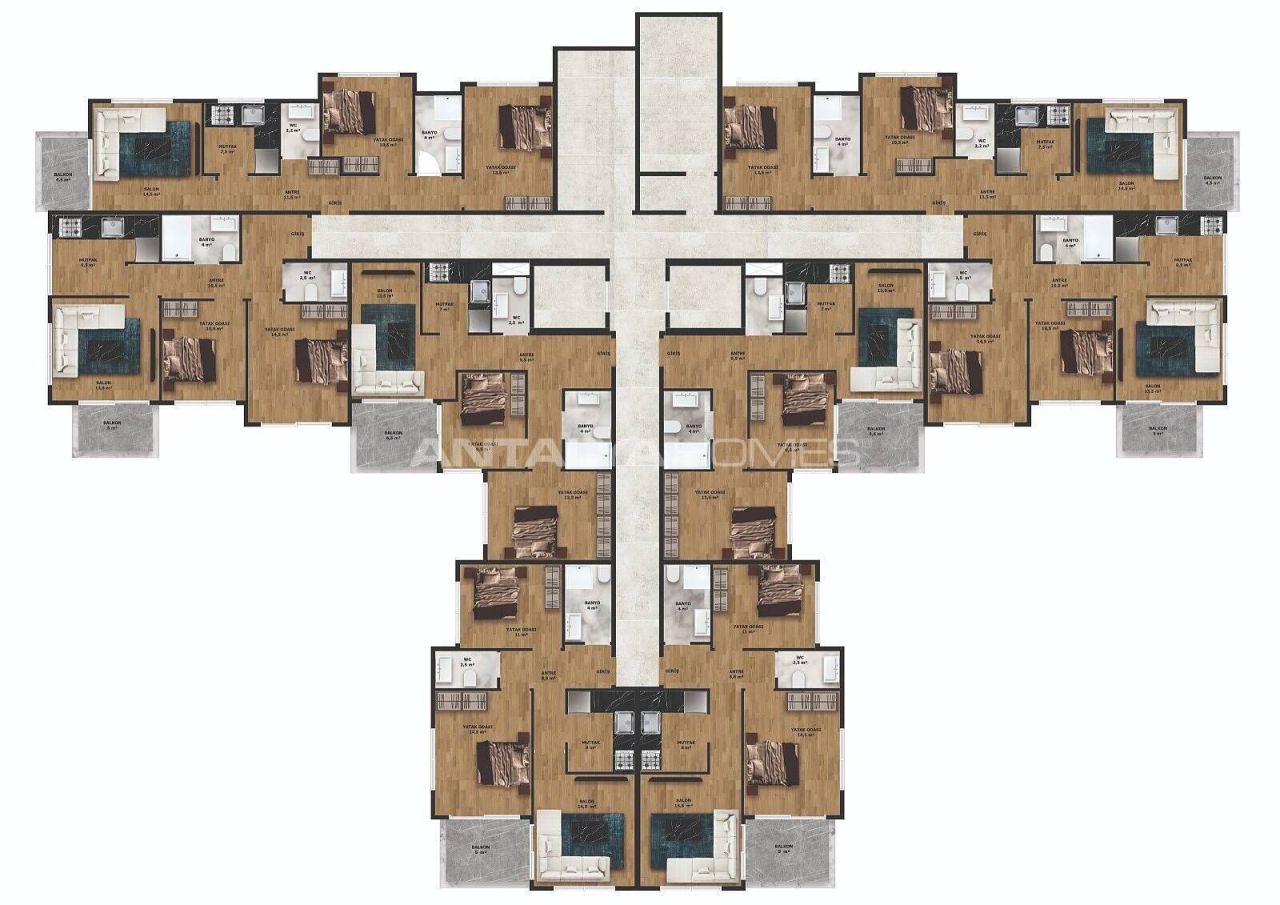 Penthouse in Alanya, Türkei, 53 m² - Foto 16