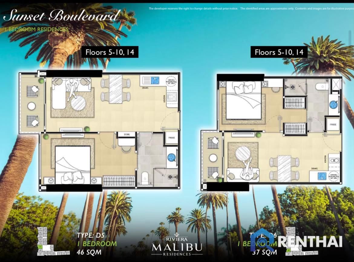 Appartement à Pratamnak, Thaïlande, 35 m² - image 13