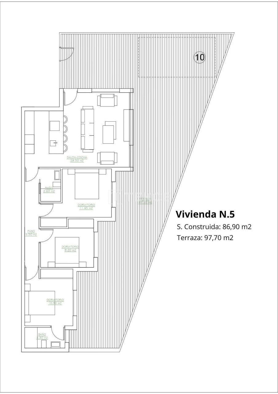 Apartment in San Pedro del Pinatar, Spanien, 53 m² - Foto 8