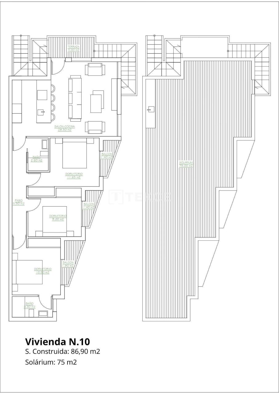 Apartment in San Pedro del Pinatar, Spanien, 53 m² - Foto 15