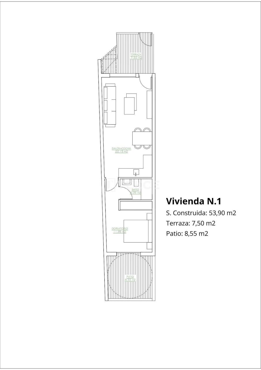 Apartment in San Pedro del Pinatar, Spanien, 53 m² - Foto 16