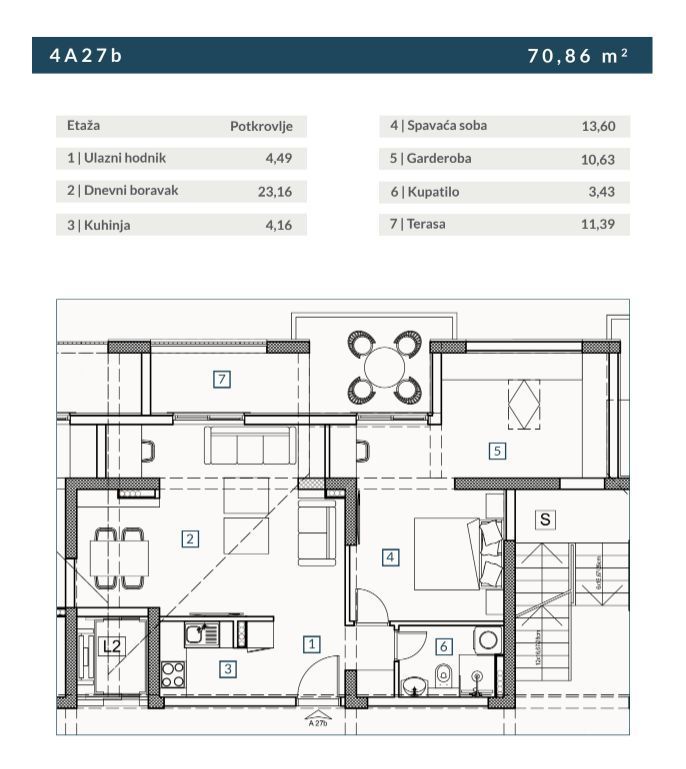 Apartment in Budva, Montenegro, 70.86 m² - Foto 1