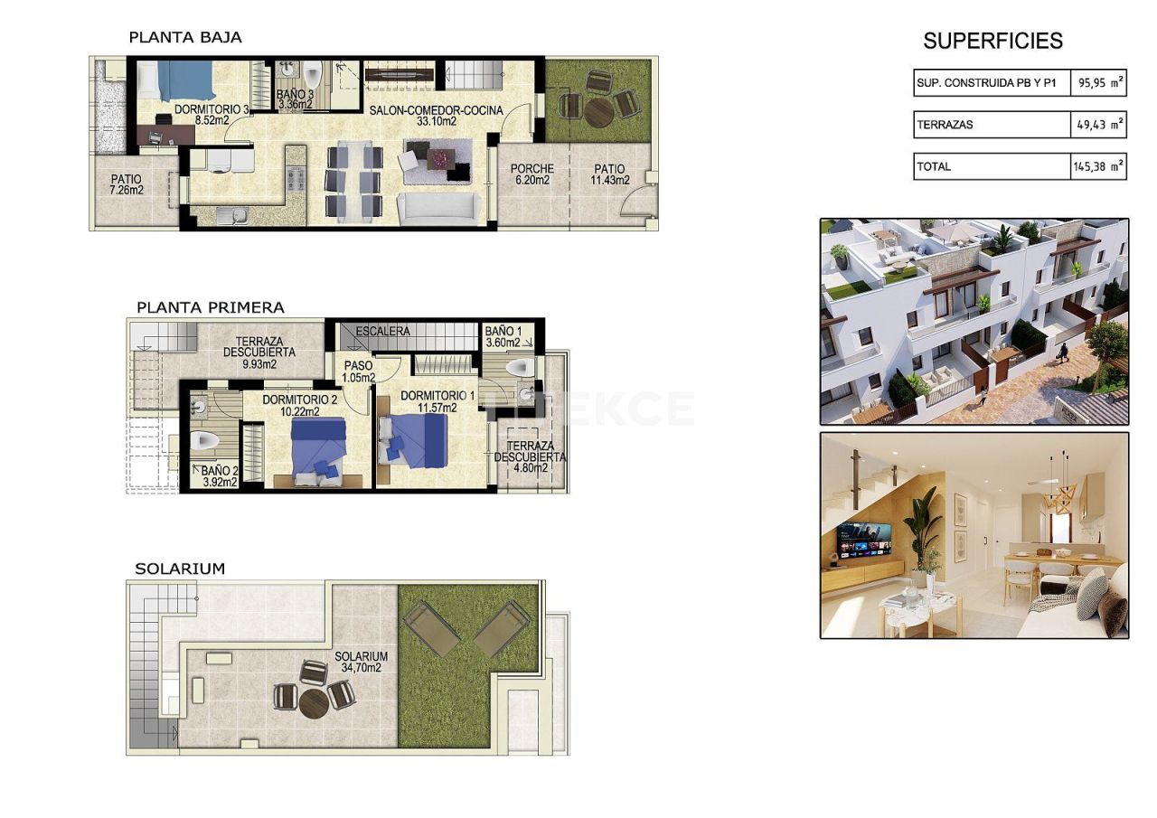 Townhouse a Orihuela, Spagna, 145 m² - foto 8