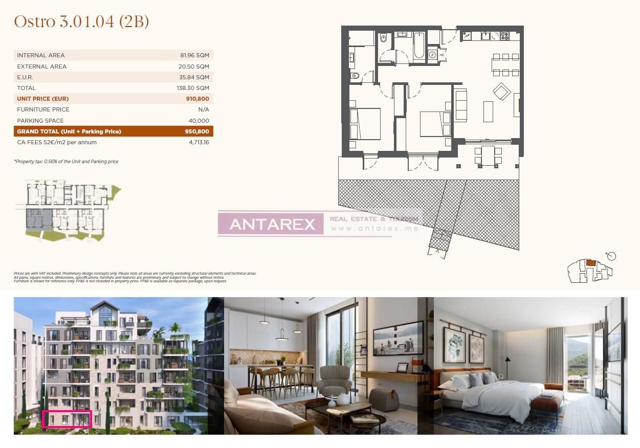 Appartement à Tivat, Monténégro, 49.8 m² - image 15