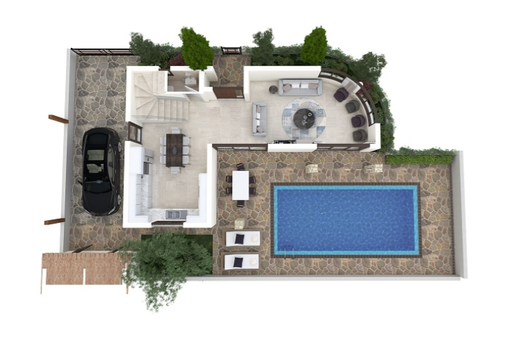 Haus in Kissonerga, Zypern, 180 m² - Foto 1