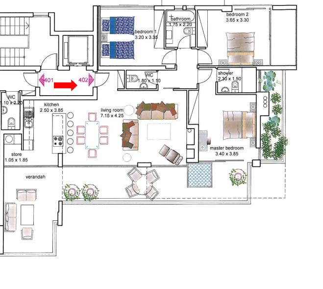 Apartment in Germasogeia, Zypern, 165 m² - Foto 1