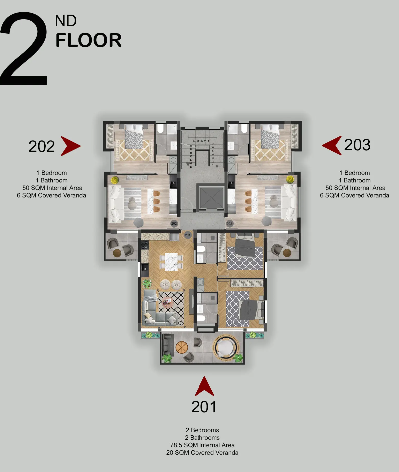 Apartment in Mesa Geitonia, Zypern, 159 m² - Foto 1