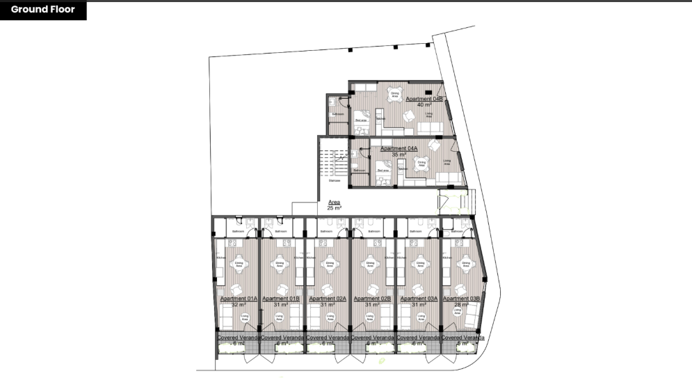 Apartment in Limassol, Zypern, 35 m² - Foto 1