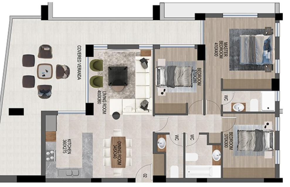 Appartamenti a Mouttagiaka, Cipro, 150 m² - foto 1