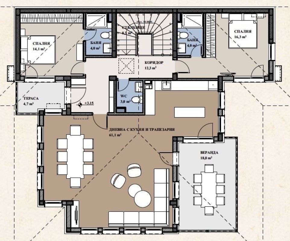Haus Burgas, Bulgarien, 301 m² - Foto 4