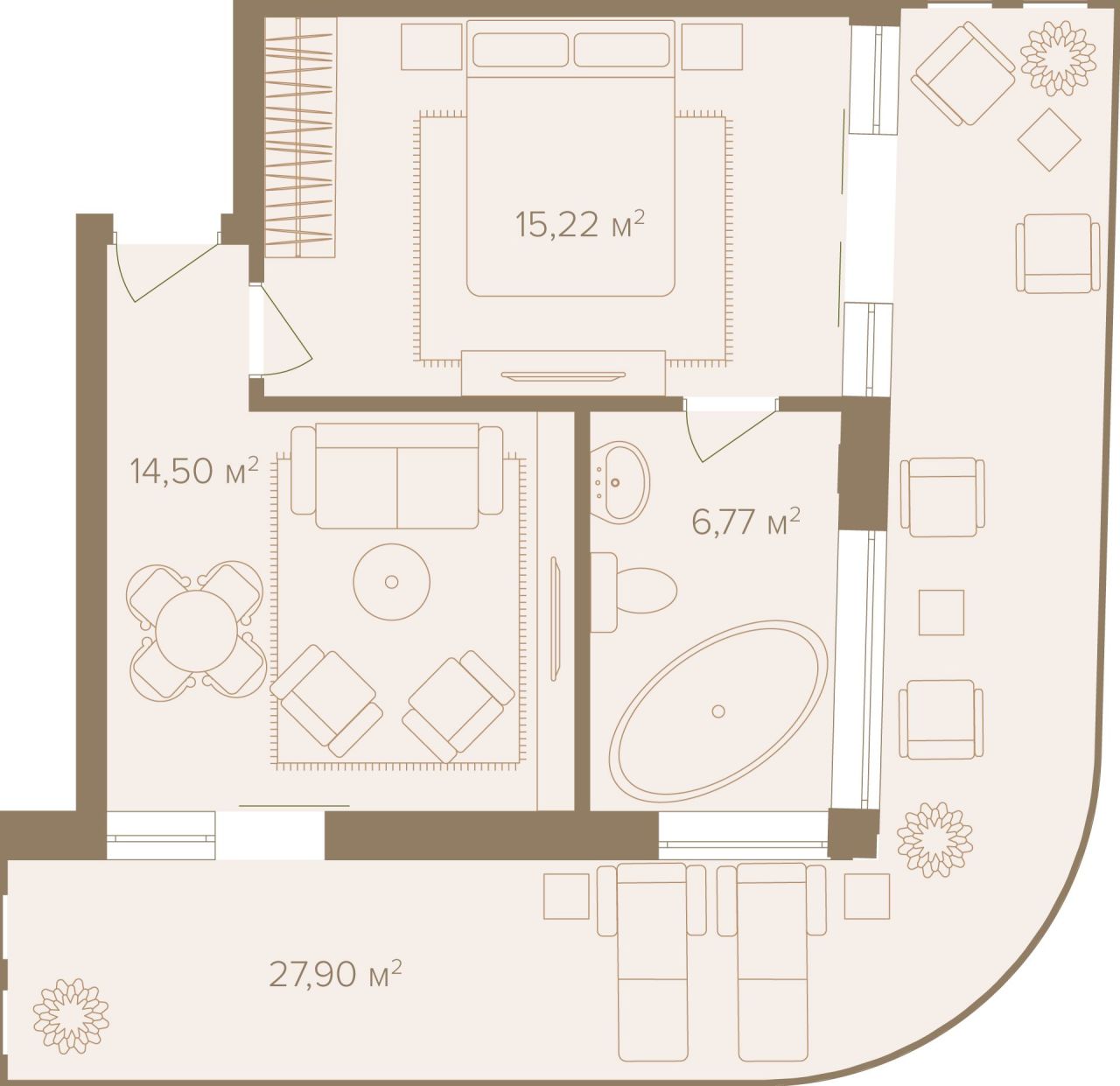 Appartamenti a Bukit, Indonesia, 30 m² - foto 14