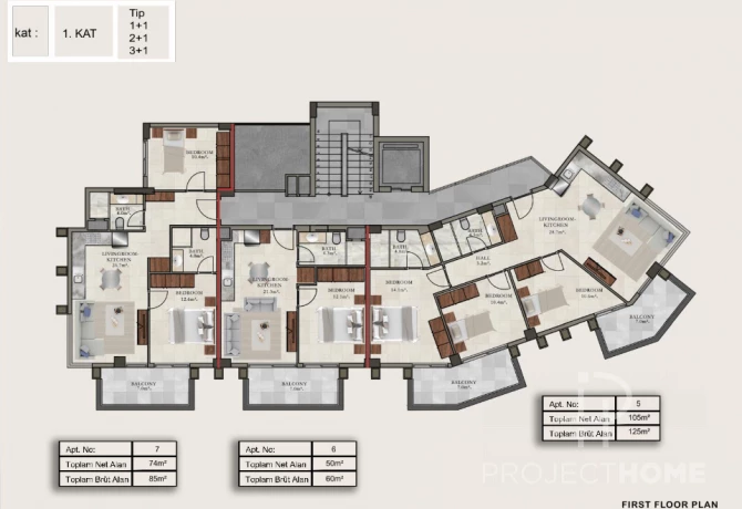 Appartement à Alanya, Turquie, 74 m² - image 2