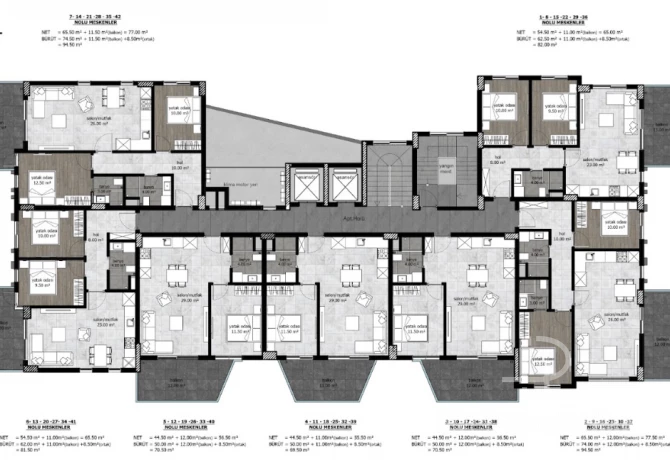 Wohnung in Avsallar, Türkei, 66 m² - Foto 2