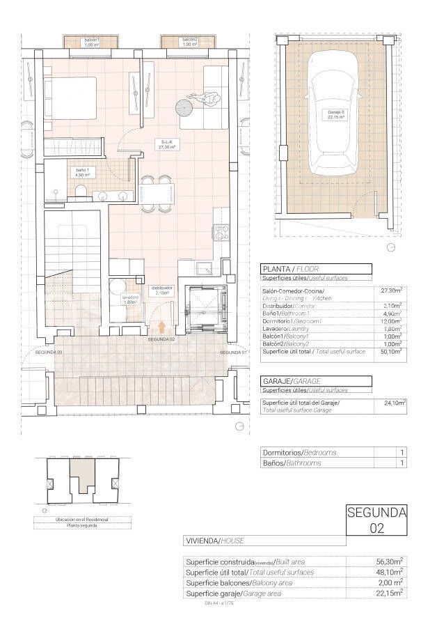 Apartamento en Hondon de las Nieves, España, 92 m² - imagen 1