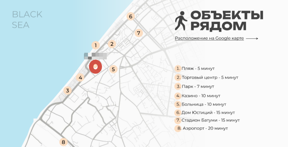 Wohnung in Batumi, Georgien, 50 m² - Foto 6