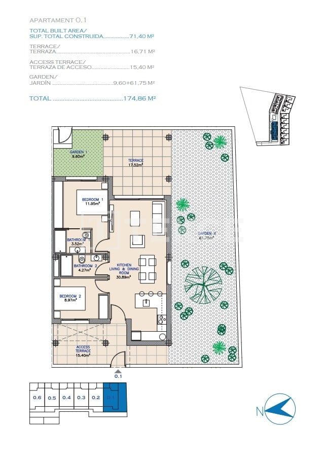 Apartment in Los Alcázares, Spanien, 68 m² - Foto 17