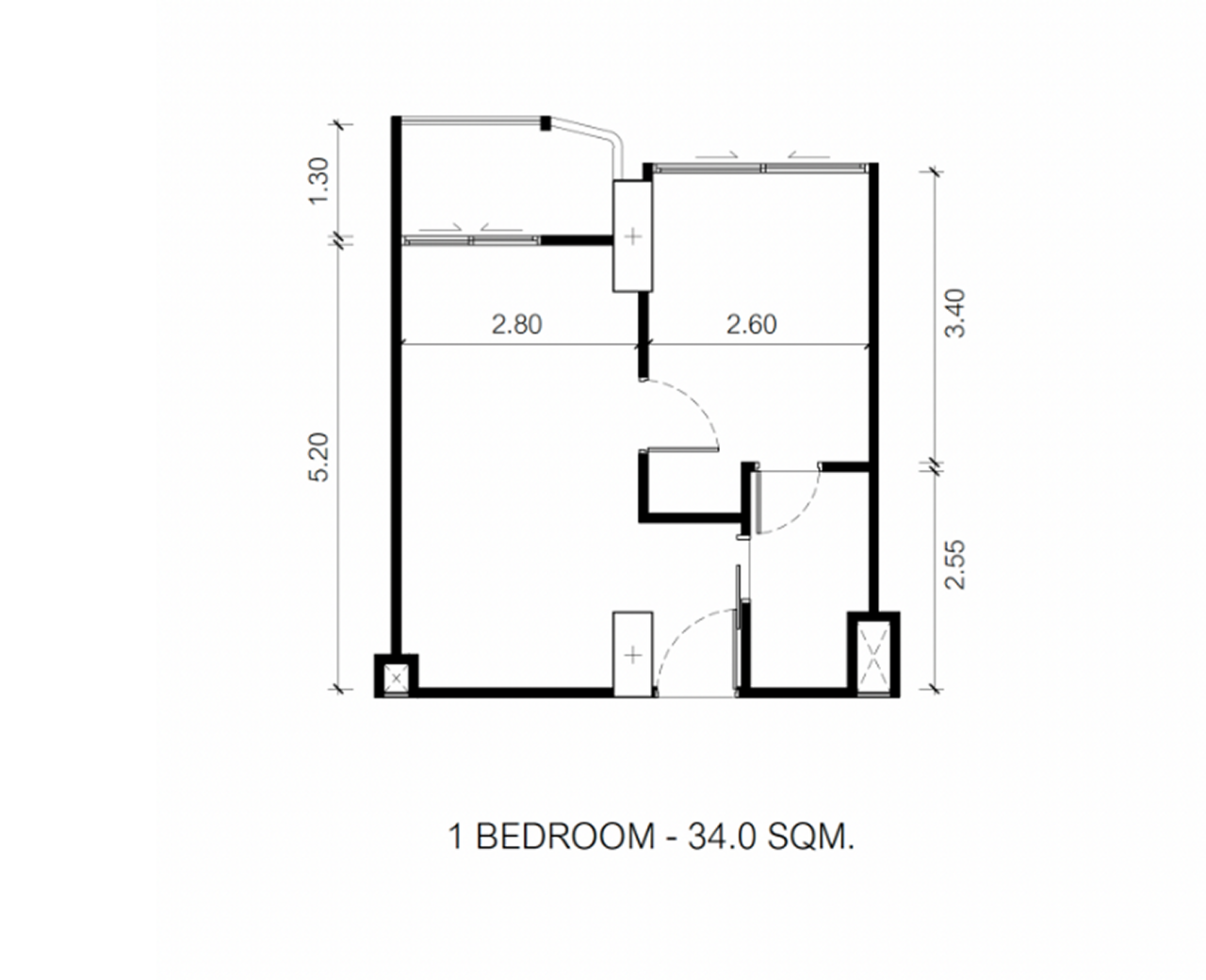 Wohnung in Pattaya, Thailand, 34 m² - Foto 2