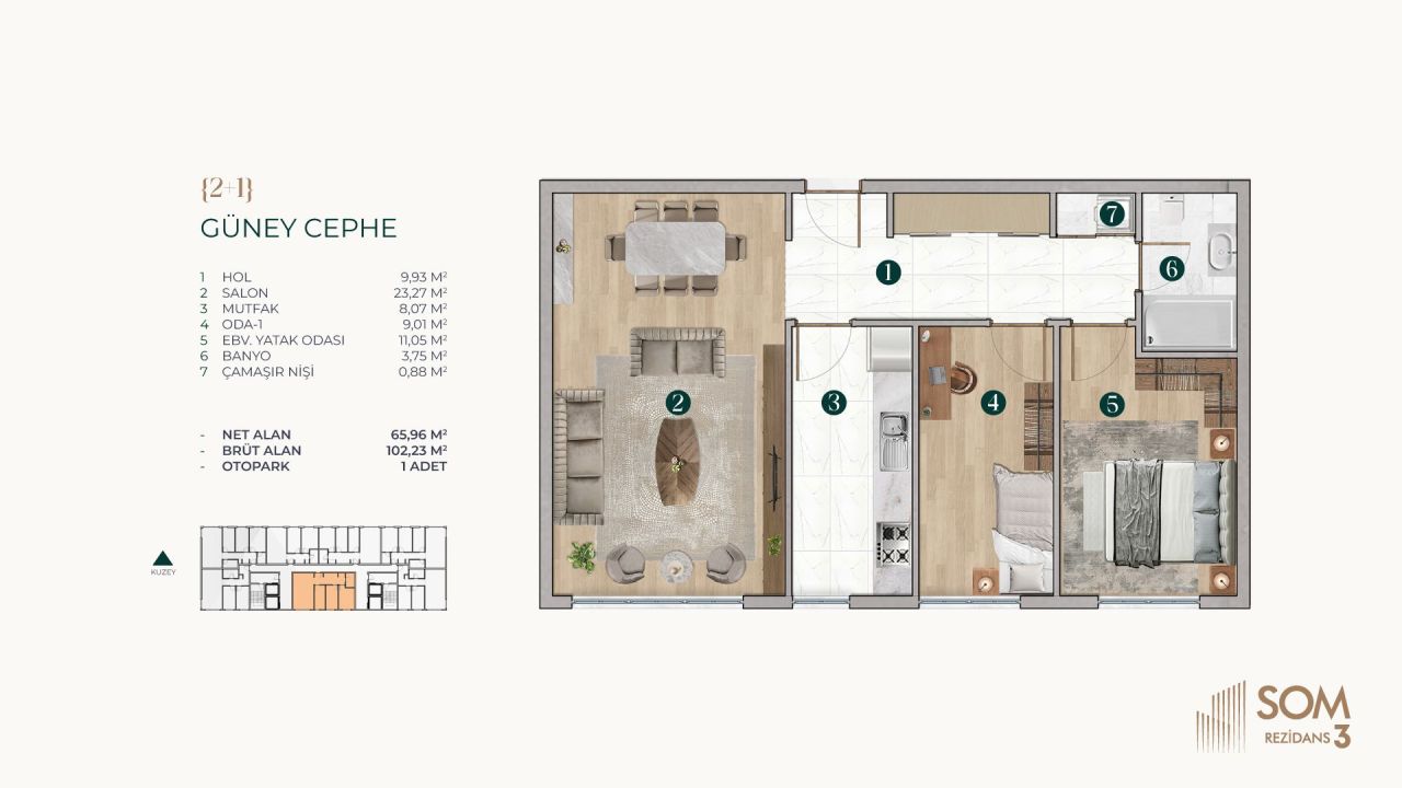 Apartment in Istanbul, Turkey, 90 m² - picture 14