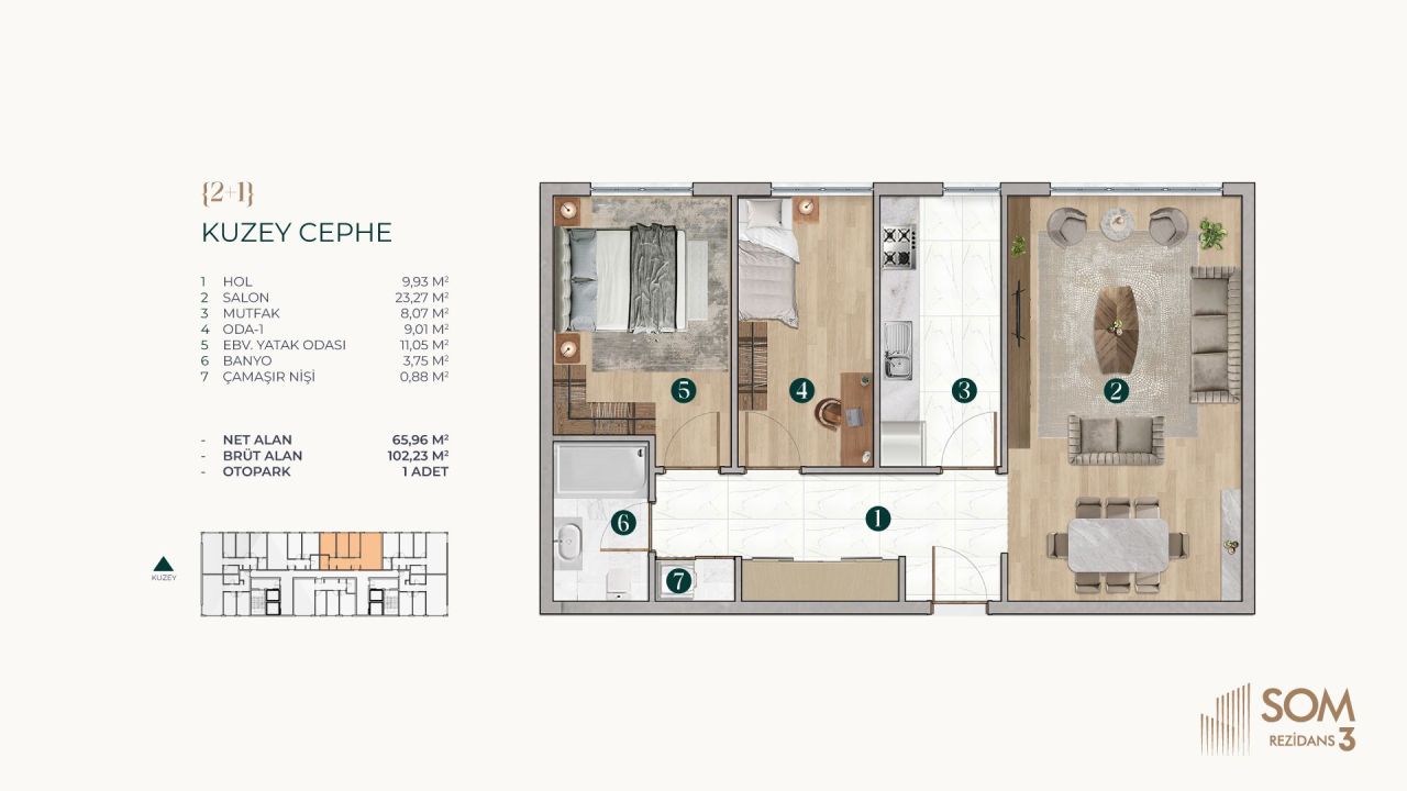 Apartment in Istanbul, Turkey, 90 m² - picture 15