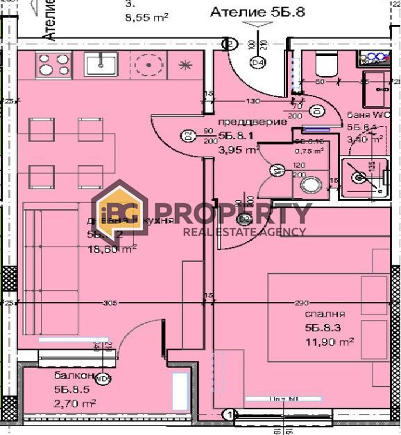 Wohnung in Varna, Bulgarien, 58 m² - Foto 1