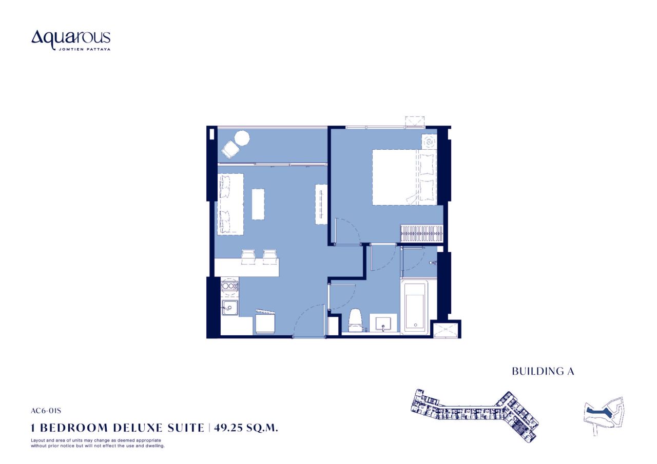 Appartamento a Pattaya, Thailandia, 49.25 m² - foto 2