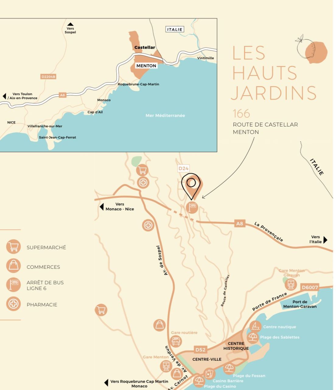 Piso en Menton, Francia, 83 m² - imagen 6