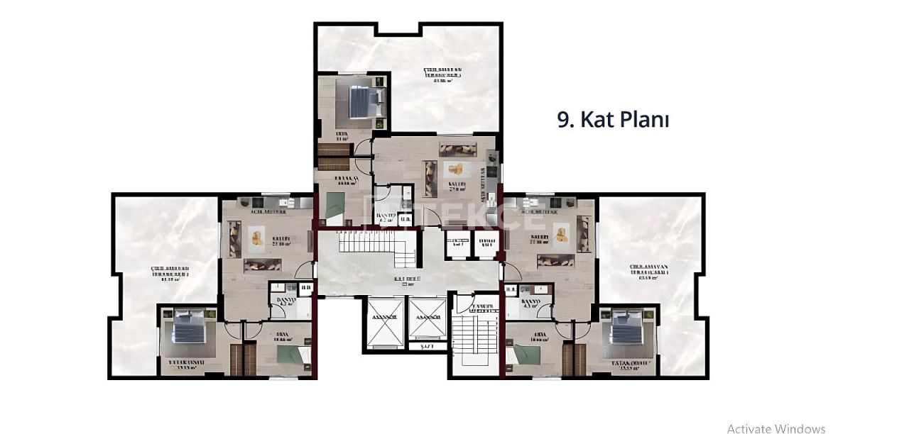 Apartment Bayraklı, Türkei, 120 m² - Foto 8