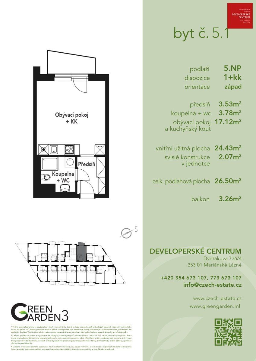 Appartamento a Marianske Lázně, Repubblica Ceca, 26 m² - foto 3