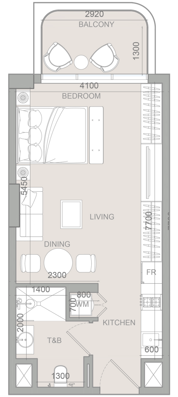 Studio in Dubai, VAE, 41 m² - Foto 9