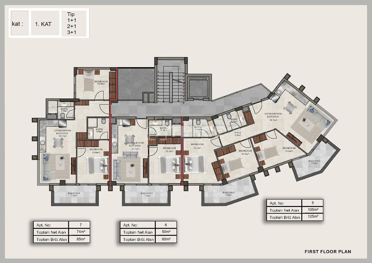 Penthouse à Alanya, Turquie, 170 m² - image 18