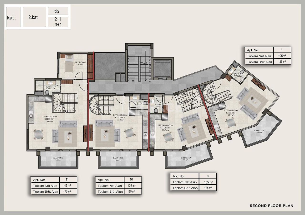 Penthouse à Alanya, Turquie, 170 m² - image 19