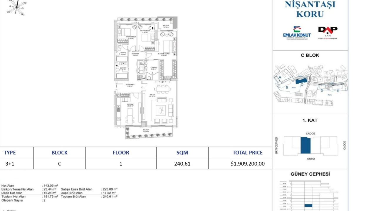 Appartement à Istanbul, Turquie, 109 m² - image 4