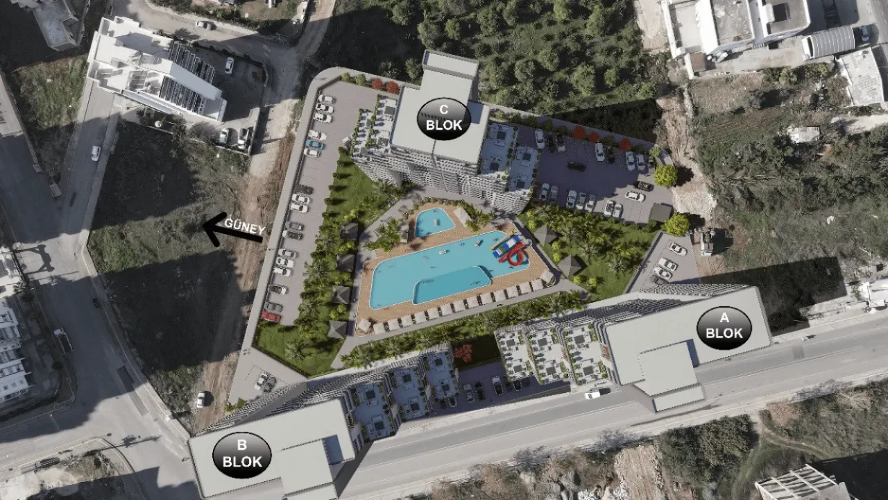 Wohnung in Mersin, Türkei, 45 m² - Foto 3