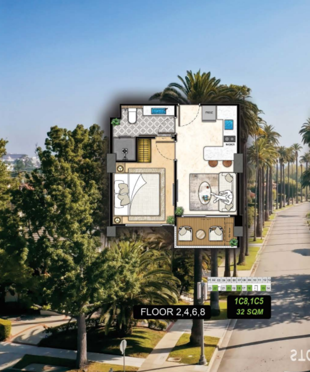 Appartement à Pattaya, Thaïlande, 40 m² - image 2