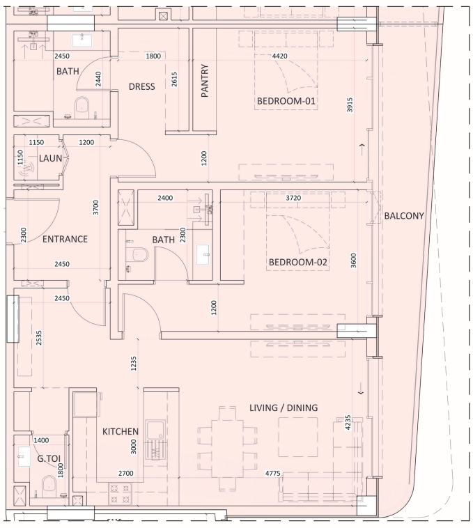 Flat in Dubai, UAE, 134 m² - picture 10