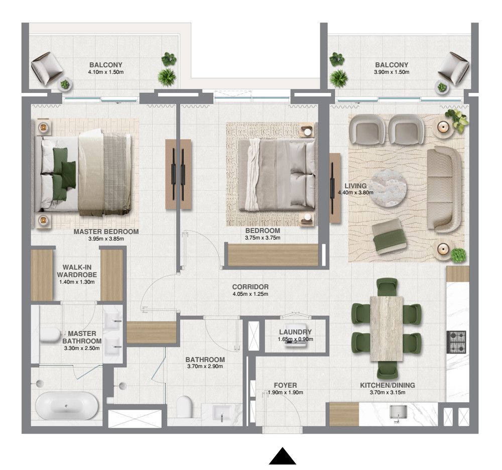 Flat in Dubai, UAE, 130 m² - picture 9