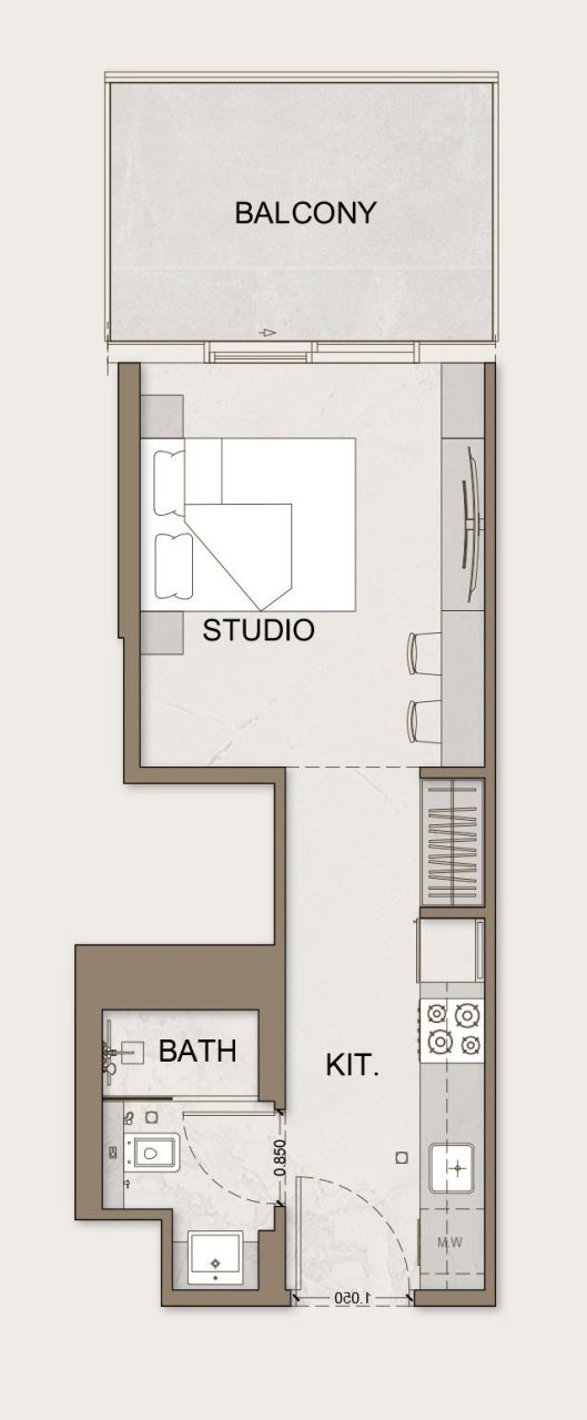 Studio a Dubai, EAU, 37 m² - foto 9