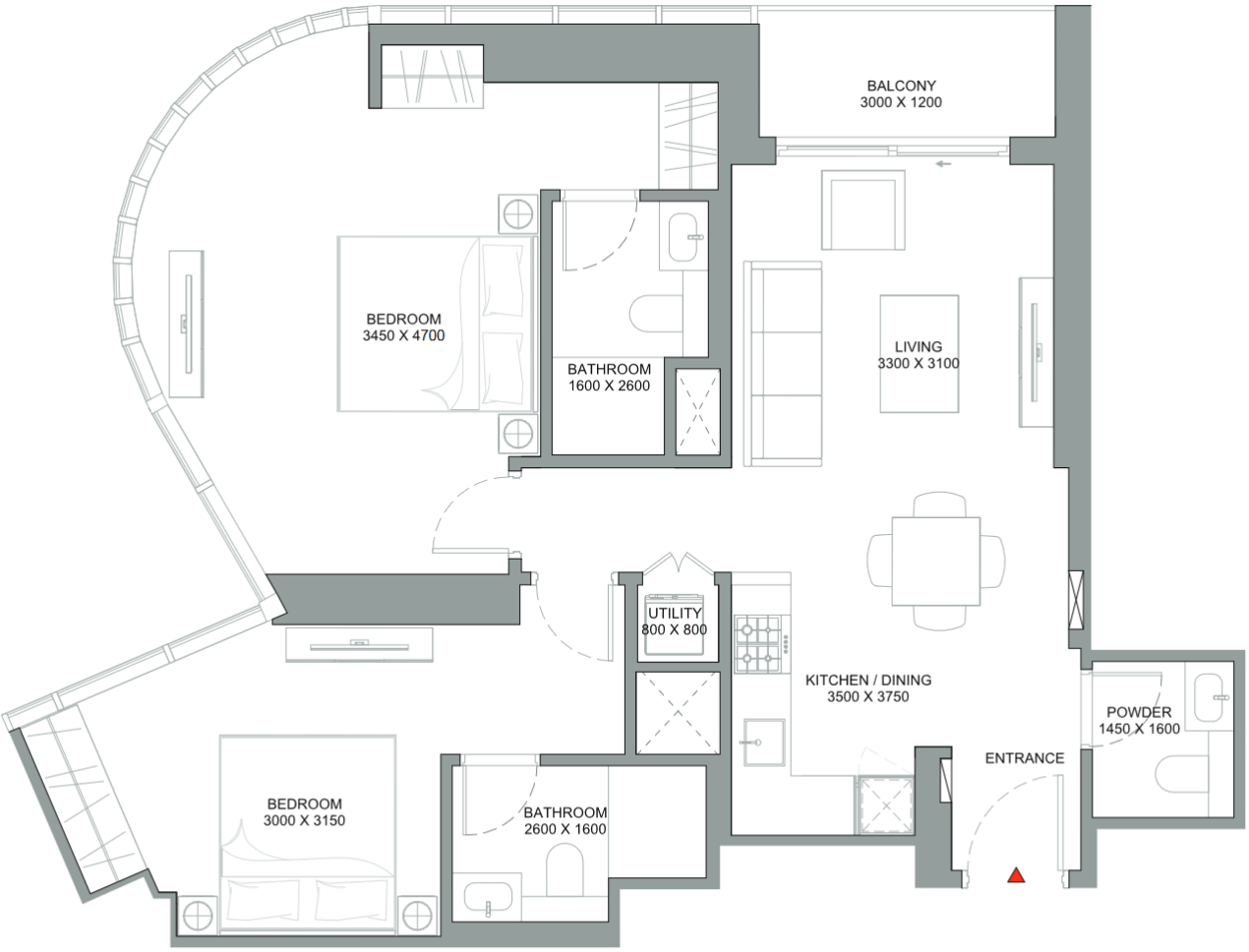 Wohnung in Dubai, VAE, 90 m² - Foto 11
