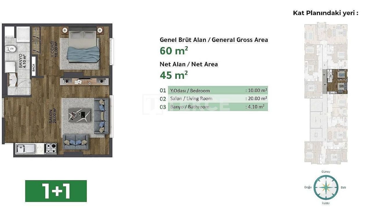 Appartamenti a Istanbul, Turchia, 101 m² - foto 13